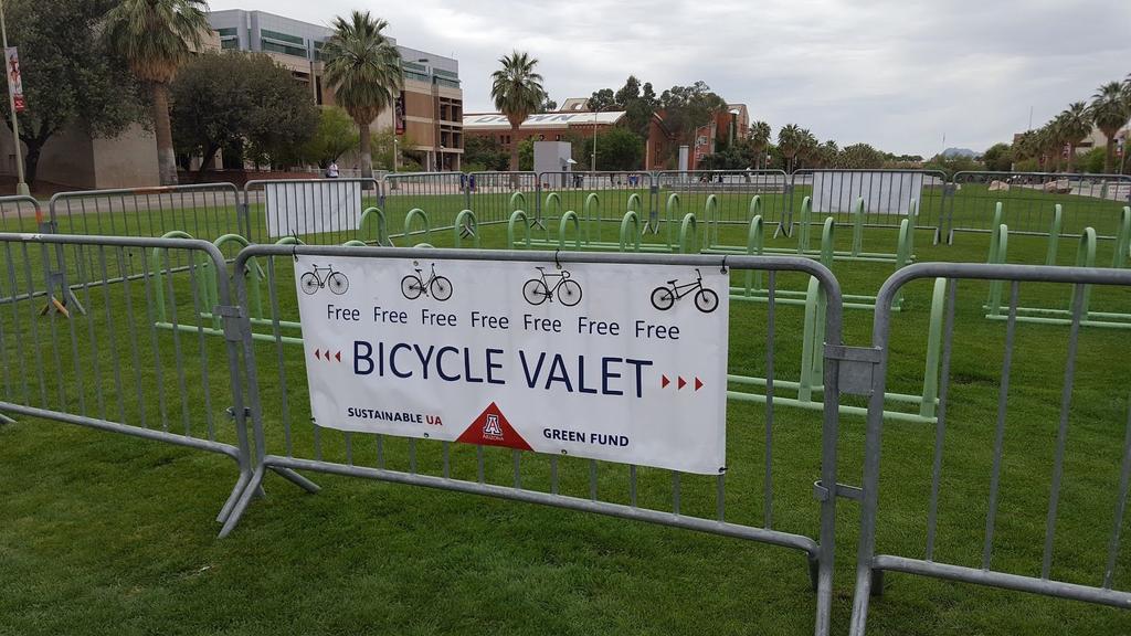 b. Student Workers: Based on our previous years implementing the bike valet, we estimate 2-3 student workers from the Cycling Club will be needed for each bike valet for each shift.