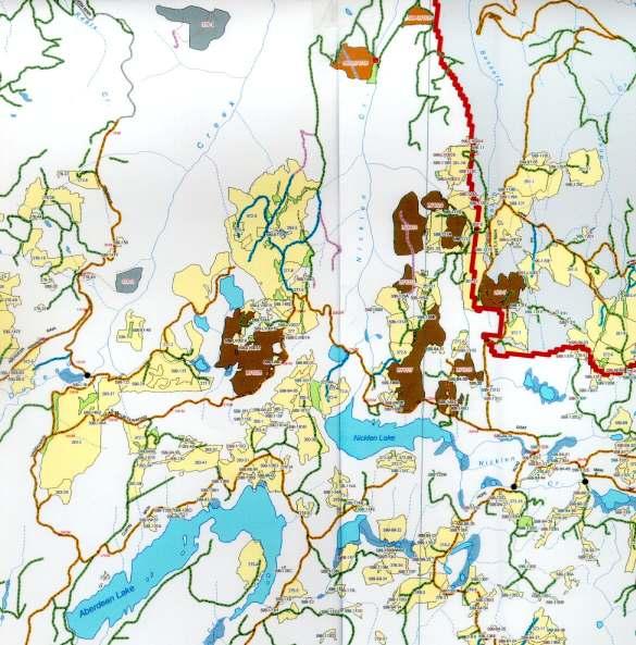 2.0 Map of the Nicklen watershed showing where full FPCI assessments were completed Culvert/stream status Not a barrier to fish passage Partial barrier to fish passage Full barrier to fish passage