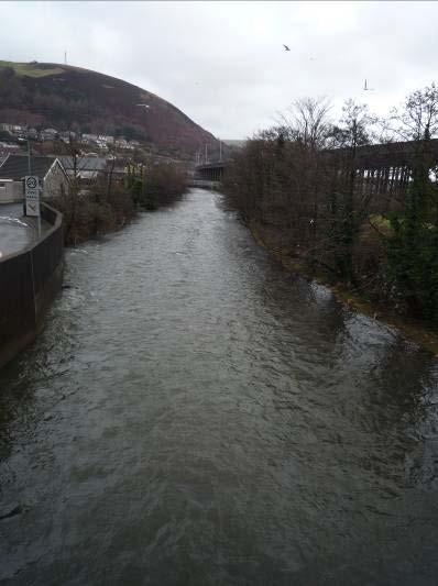 The Afan just north of the M4. Good marginal tree cover on both banks yet still in the urban environment.