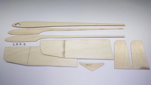 Although the design itself is very simple, there are no pre-cut guides and supports for wings or tailplane.