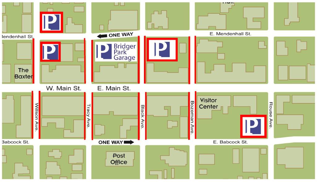 Introduction Figure 1-1: Downtown study area (Note: red lines indicate areas included in study) The specific blocks/streets included in the study are as follows: Surface lots 100 block N.