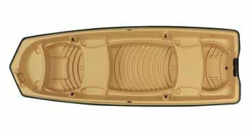 standards Closed cell polystyrene foam flotation Rugged UV-stabilized Fortiflex High Density deck and hull Great for hunting Length 12 110 lbs. Width 52 510 lbs.