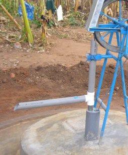 The raising pipe should be lowered in a bend as large as possible, to prevent cracks or even breaking of the pipe.