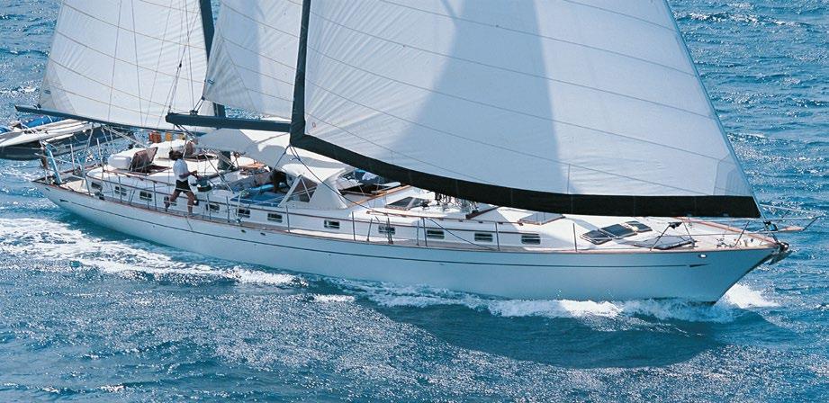 0 2 Accommodation 8 guests, 4 doubles Specifications Length 71 6 (21.8m) Beam 19 (5.8m) Draft 10 6 (3.