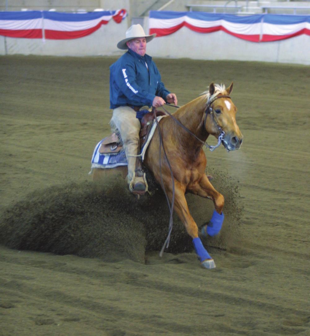 ---------- ---------- FEATURE ARTICLE ---------- ---------- Ian winning the 2002 NRHA Reining Futurity on Diana Francis' Most Likely Olena Clinton has twice won the prestigious Road to the Horse