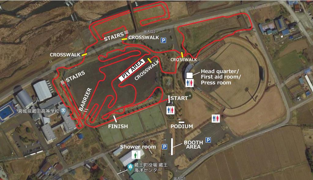 Course map Athletic ground Distance:2.7Km the course is 2.