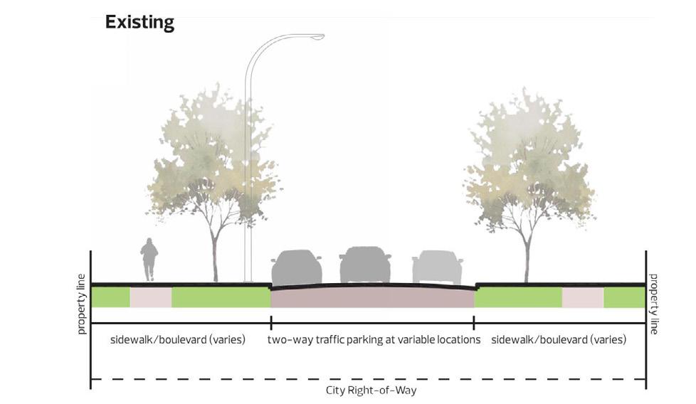 114 Avenue Bike Route (Between 89 and 97 Street) Existing Proposed 17 What We Heard What We Considered We heard that residents: Connection to the broader bike Like that street parking was maintained