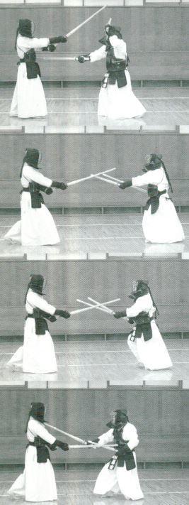 33c This Kamae raises both Daitō and Shotō to Jōdan position. Swing down from this stance both simultaneously and doing Kamae to Gedan position is Niten Ichi Ryu s fundamental Tachisuji (太刀筋).