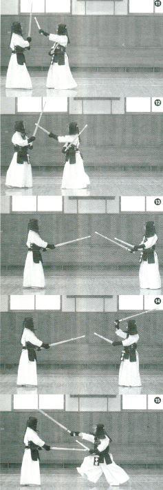 Method of Kirikaeshi in Musashi-Kai is made naturally to acquire the property of these techniques including Nitō s MaAi, TenoUchi, and Tachisuji; besides you can