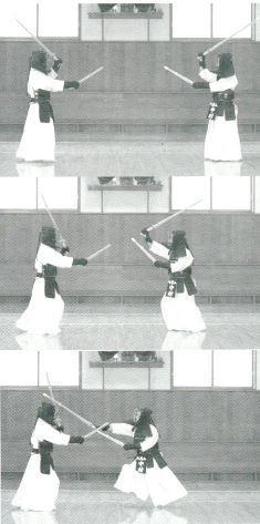 Against Jōdan At a glance, Jōdan and Nitō when faced against Ittō Chūdan Kamae, seem similar Kamae, but the big difference is the MaAi.