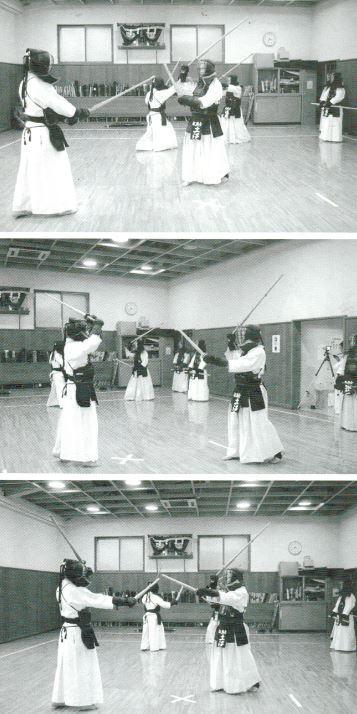The two-hand strike of the experienced kendoka results in a sharp, strong Datotsu called Datotsu no Sae with a delicate TenoUchi.
