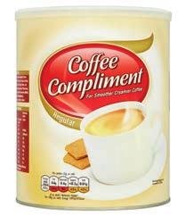 15 Hot beverages Coffee Whiteners - Dry J8413 Coffee Compliment 6 x 1.