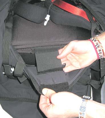cover to the main harness supporting straps (the main strap
