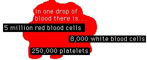 Platelets help your blood to clot when you cut yourself and bleed.