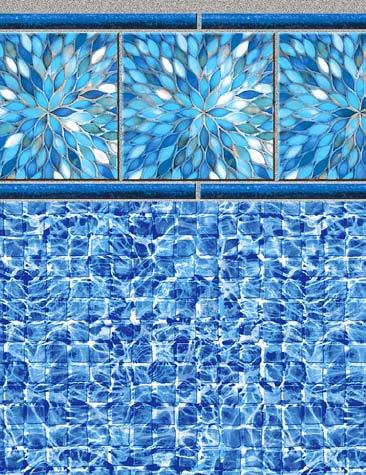 Tile with  Blue
