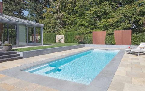 The "Style" model is a modern prefabricated swimming pool at a very affordable