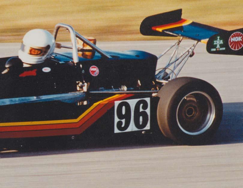 Bengt Ohlsson is pushing the Formula 4 Brabham BT41 to its maximum at Kinnekulle Ring back in 1983.