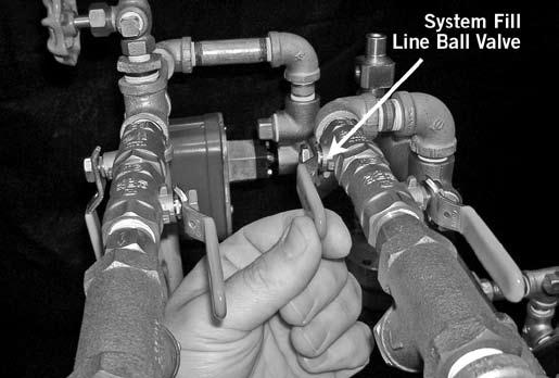 NOTE: Failure to leave the SHUT-OFF valve on the system line open may allow system pressure to drop, resulting in valve operation in the event of a system