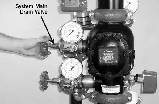 9. Close the system main drain valve. 12.
