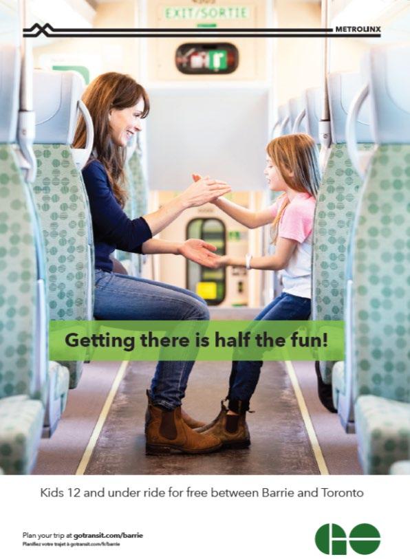 KIDS GO FREE & SERVICE IMPROVEMENT DELIVERS COMPETITIVE OFFERING Increased Barrie Corridor service bolstered with Kids GO Free pilot have proven a model for adult ridership growth and customer