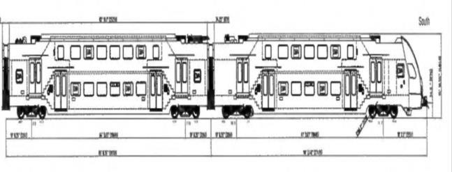 Options for 7-car and 8-car EMU trains Option 1: Swap seats and bikes in powered (E) and