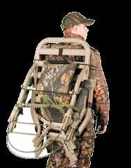 Secure the top and platform together with the 1 wide green strap with the spring loaded tourniquet buckle