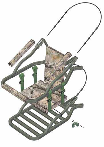 3 PARTS LIST BOX CONTENTS (ALL MODELS) YOUR BOX WILL CONTAIN THE FOLLOWING: FULLY ASSEMBLED PLATFORM - INCLUDES RAPIDCLIMB STIRRUPS, BACKPACK STRAPS, UMBILICAL CORD ASSEMBLED SEAT PLATFORM - INCLUDES
