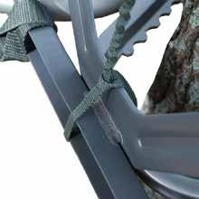 To ensure that your treestand is level at the height at which you will be hunting, observe the relative change in the tree diameter between the base of the tree and the final treestand height.