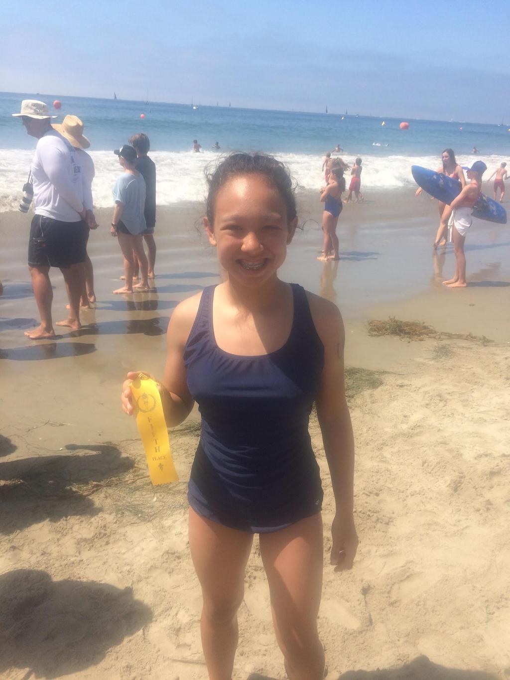 UCSB JR LIFEGUARDS JG JOURNAL Week 5 B GROUP HIGHLIGHTS Oceanna with her ribbon The B boys playing flags at Depressions It was a great first week of second session for the Bs, full of hard workouts,