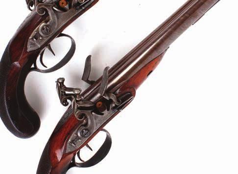 Antique Pistols Lot 561 S58 7mm pinfire revolver, 3 ins barrel, side gate loading and ejector (a/f), folding trigger (action a/f), chequered hardwood grips Est 40-60 Lot 562 S58 25 bore Continental