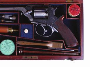 lot 576 lot 576 lot 576 Lot 576 S58 54 bore Tranter Patent double action closed frame five shot percussion revolver, 5¾ ins octagonal barrel with pillar foresight inscribed Truelock & Harris Dawson