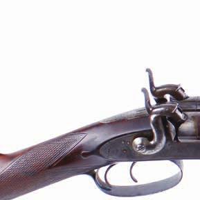 Lot 594 S58 12 bore double percussion sporting gun by Thomas Boss & Co.