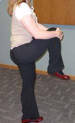 Lower Back and Leg Stretch Stand with both legs close together.