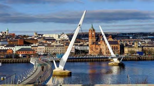 Derry, Londonderry has 1,500 years of history and culture enclosed within Ireland's only completely walled city.
