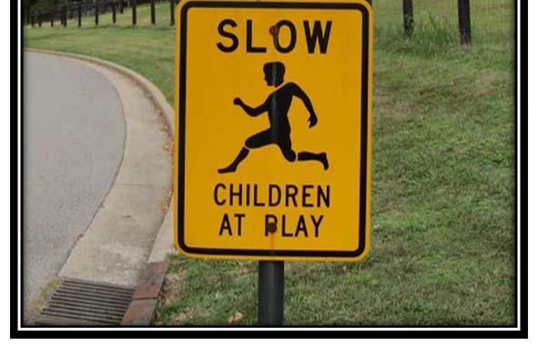 CHILDREN AT PLAY signs can give parents a false sense of security since drivers often disregard these signs.