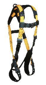 Journeyman Flex 7035B 3 D-rings, Back and Side; Tongue Buckle Legs and