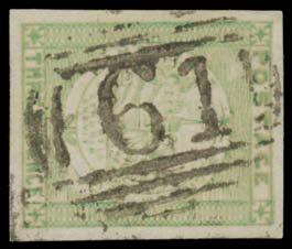400 Lot 176 176 A A2 '60' of Paterson very fine strike on Plate IV 2d bright blue SG 33