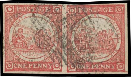 Prestige Philately - Auction No 168 Page: 3 NEW SOUTH WALES - 1850-51 Sydney Views (continued) Lot 41 41 O A ONE