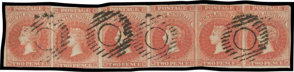 Prestige Philately - Auction No 168 Page: 43 SOUTH AUSTRALIA (continued) 268 G/F A/B Lot 268 1855 London Printings 2d