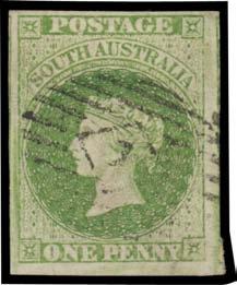 group, the 6d & 1/- with 3½ or 3 margins, the others with full margins, Cat 1950.