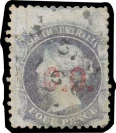 Prestige Philately - Auction No 168 Page: 52 SOUTH AUSTRALIA - Official Stamps - Departmental Overprints (continued) 372 O C Lot 372 COMMISSARIAT