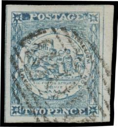 Prestige Philately - Auction No 168 Page: 6 NEW SOUTH WALES - 1850-51 Sydney Views (continued) 53 G A+ Lot 53 TWO