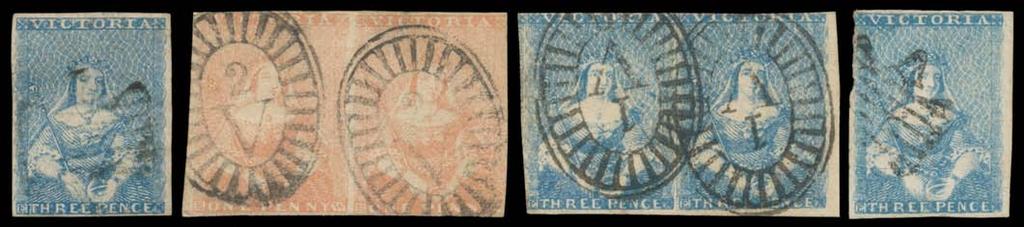 Prestige Philately - Auction No 168 Page: 73 VICTORIA - 1850-59 "Half-Lengths" There are a number of references in this section to the sale of Gary Diffen's excellent collection of
