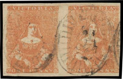 Prestige Philately - Auction No 168 Page: 76 VICTORIA - 1850-59 "Half-Lengths" (continued) 567 V/F A Lot 567