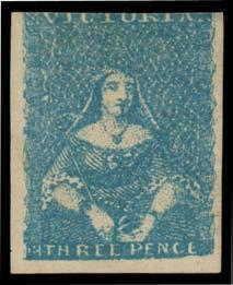 Prestige Philately - Auction No 168 Page: 77 VICTORIA - 1850-59 "Half-Lengths" (continued) 571 W C Lot 571 CAMPBELL & FERGUSSON PRINTINGS: 3d