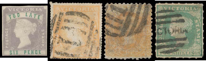 Ovals 3d maroon * & a large but faded 6d orange, Laureates 8d orange, 10d grey & 5/- blue & yellow, 1886-96 1/6d blue *, 1897 & 1900 Charity sets *, later issues to 5/- * plus 1901-10 V/Crown KEVII 1
