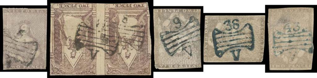 The two earlier items are from within the Telegraph Office period] (3 items) 400 Ex Lot 847 847 S "BUTTERFLIES": Collection on Hagners with 31 of the 49 numbers, rated items including RRR '9'