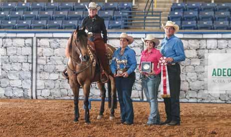 In 2016, Benny had been ill with cancer, but he traveled with Gary Lynn to Amarillo, getting around in a golf cart well enough to cheer her on as she won the working cow horse Select world