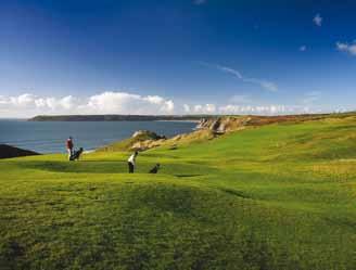 Overlooking Carmarthen Bay, the course has it first two and final two holes inland near the Clubhouse.