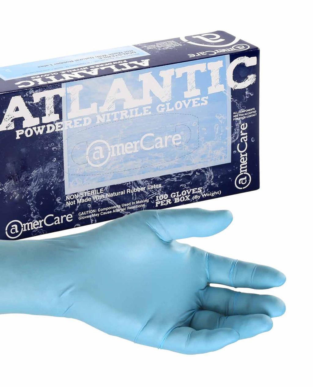 Very good quality and fits my hands perfectly. - Peter Atlantic Nitrile Gloves Sizes: S - XL, 1,000 Gloves per Case, $5.79 per Box, Average Thickness: 4.